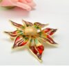 High-end colorful glazed flower brooch Accessories 9