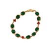 Real Gold Electroplated Diamond Emerald Bracelet Bracelets 8