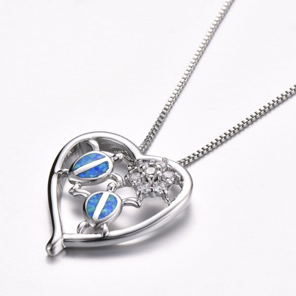 White gold tortoise necklace pendant Necklaces 5