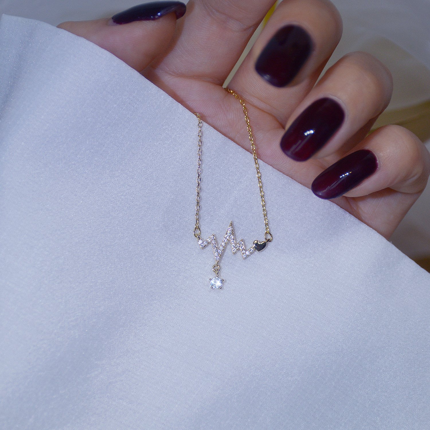 Love Signal Water Drop Love Temperament Clavicle Chain Accessories 6 Love Signal Water Drop Love Temperament Clavicle Chain Accessories 6