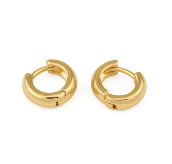 8K Gold Minimalist Earrings Earrings 3