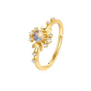 Sterling silver plated 9K gold ring Rings