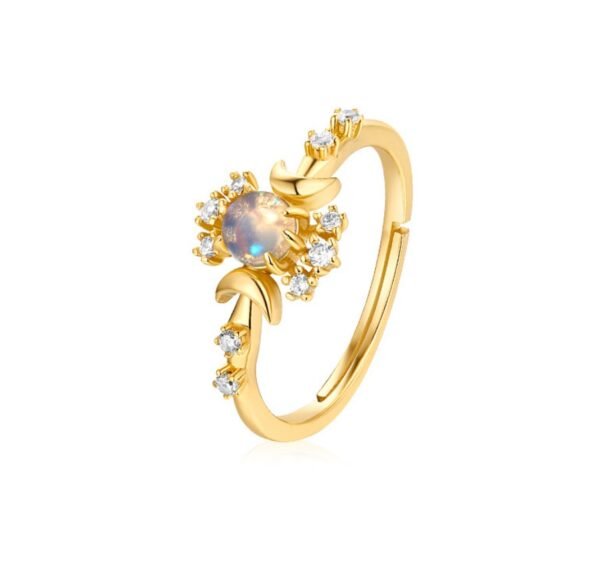 Sterling silver plated 9K gold ring Rings 3