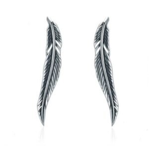 Feather personality in long earrings Earrings Feather personality in long earrings Earrings