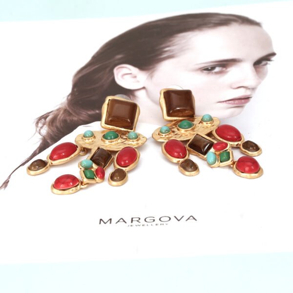 Retro drop-shaped alloy earrings Earrings 6
