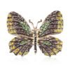 High Quality Fashionable Rhinestone Butterfly Brooch Pin Gold Colors Women Dress Wedding Bridal Brooch Pin Accessories 19