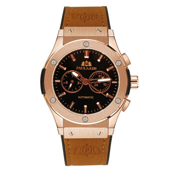 Multifunctional luminous rose gold tape men’s watch watches 3
