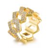 14K Gold Iced Out Prong Ring Promos30 8