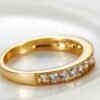 Exclusive love ring European and American style wedding ring 18K gold high-grade AAA zircon ring Rings 6 Exclusive love ring European and American style wedding ring 18K gold high-grade AAA zircon ring Rings 6