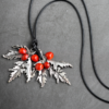 Red bean maple leaf tassel sweater chain Accessories 10