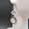 European and American creative Thai silver moonstone long earrings ear hooks Earrings 11