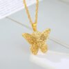 Gold Cutout Butterfly Necklace Necklaces 13