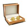 Men’s Gold Bitcoin Cufflinks Spot Business Accessories 10