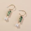 Small Lucid Watermelon Green Crystal tuft earrings pendant earrings fashion c-shape fashion earrings Earrings 7 Small Lucid Watermelon Green Crystal tuft earrings pendant earrings fashion c-shape fashion earrings Earrings 7