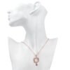 Elegant Heart Rose Gold Pendant Necklaces 14