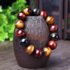 Tiger Eye Bracelet Natural Crystal Stone Buddha Bead Bracelet Bracelets 11