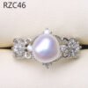 Platinum Moon Design Natural Baroque Pearl Ring Rings 13 Platinum Moon Design Natural Baroque Pearl Ring Rings 13