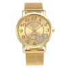 Heart-shaped gold alloy mesh belt watch ladies watches 15