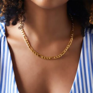 Stainless Steel Gold Plated Collarbone Necklace Necklaces