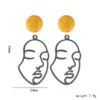 Creative fashion Korean mask earrings Earrings 10