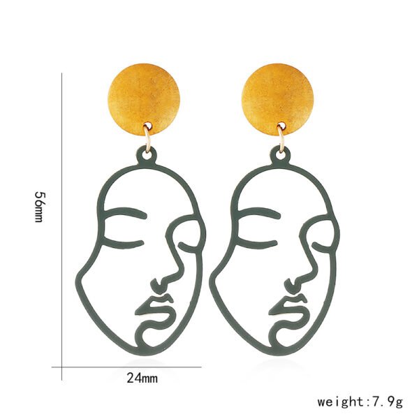 Creative fashion Korean mask earrings Earrings 6