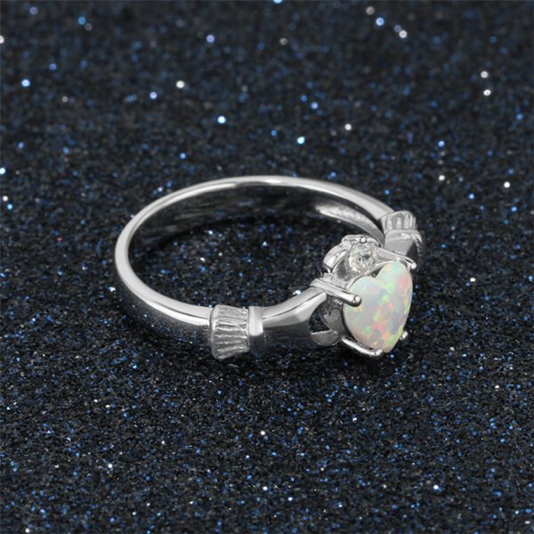 24K White Gold Plated Gemstone Ring BestSelling 6