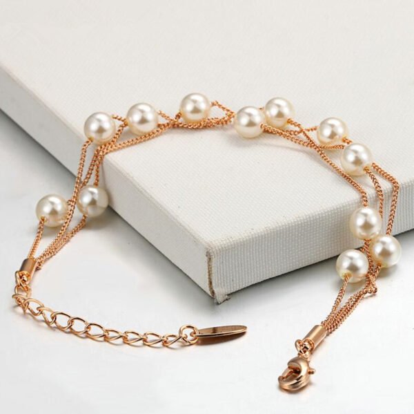 The  Pearl Bracelet Necklace  Gold Jewelry For Women Gift Party Wholesale Bracelets 4