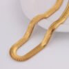 18K Gold Snake Bone Copper Chain Necklaces 16 18K Gold Snake Bone Copper Chain Necklaces 16
