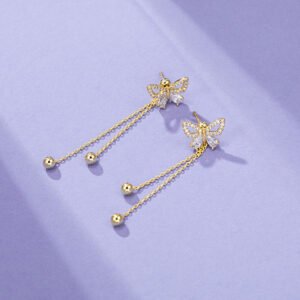 Gold earrings with Xuping jewelry Christmas