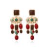 Retro drop-shaped alloy earrings Earrings 8