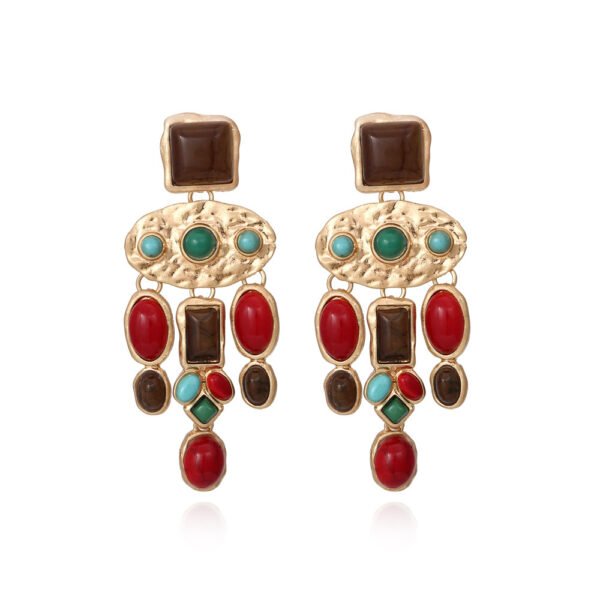 Retro drop-shaped alloy earrings Earrings 3