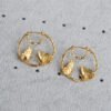 Brass plating real gold earrings Earrings 11 Brass plating real gold earrings Earrings 11