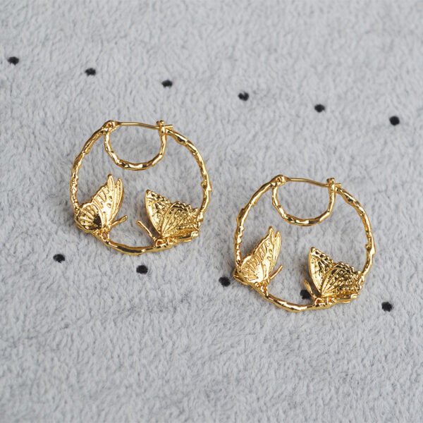 Brass plating real gold earrings Earrings 6
