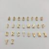 Fashion Tiny Initial Necklace Gold Silver Color Cut Letters Single Name Choker Necklace For Women Pendant Necklaces 21