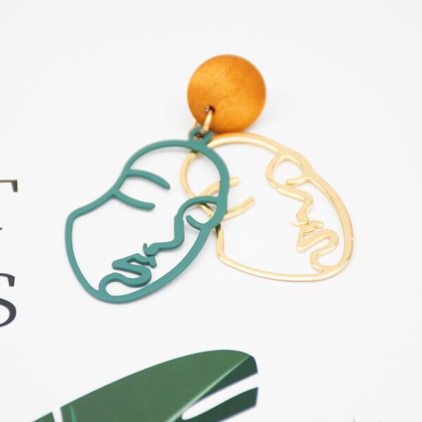 Creative fashion Korean mask earrings Earrings 4