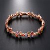 Rose Gold Colorful Zircon Bracelet Women Bracelets 11 Rose Gold Colorful Zircon Bracelet Women Bracelets 11