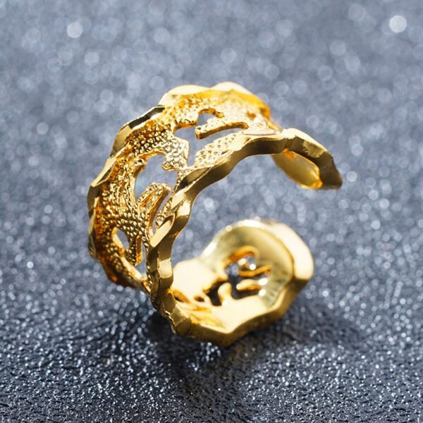 Openwork gold-plated ring Rings 7
