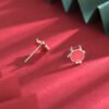 S925 Silver Cute Bull Earrings Natal Year Earrings 9