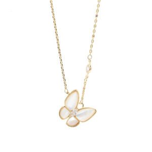 Rose gold butterfly necklace Necklaces