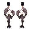 Lobster Stud Earrings Color Diamond Earrings Earrings 17