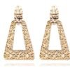 Big Vintage Earrings for Women Gold Silver Black Geometric Statement Earring 2021 Metal Earing Hanging Fashion Jewelry Earrings 17