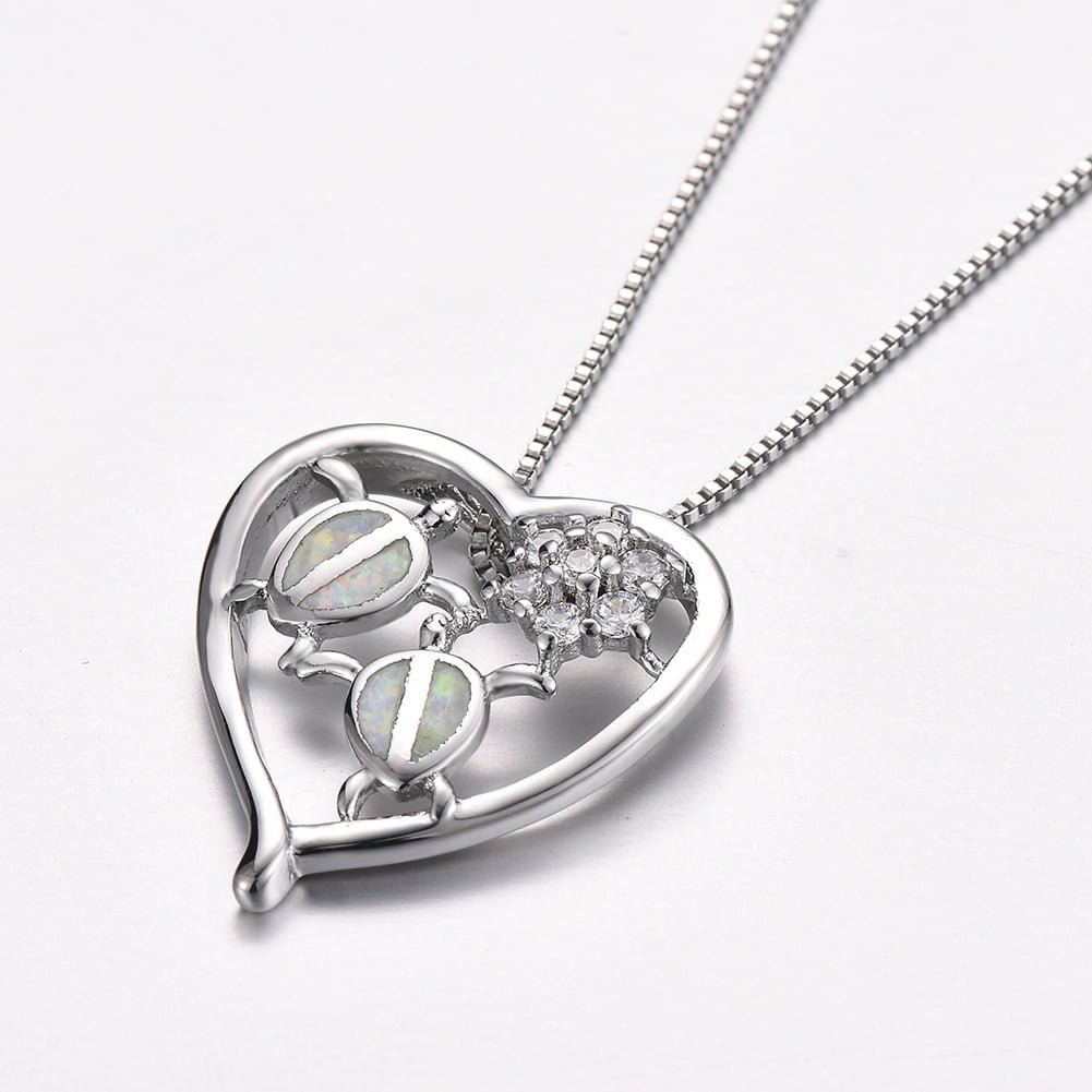 White gold tortoise necklace pendant Necklaces 2