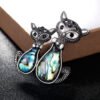 Cute loving cat corsage Necklaces 9