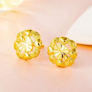 24K Gold Plated Earrings Euro Gold Jewelry New Popular Earrings Earrings