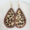 Leopard Print Horsehair Cowhide Earrings Europe And America Earrings 12