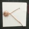Sun Pendant Necklace Women Gold Plated 18K Necklaces 17