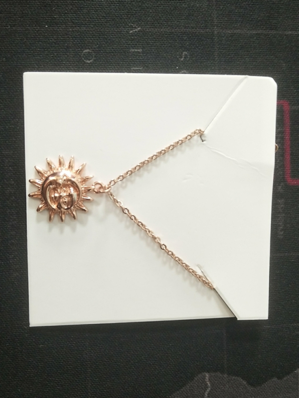 Sun Pendant Necklace Women Gold Plated 18K Necklaces 9