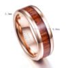 Men’s Tungsten Gold Ring 3-3 Rings 8