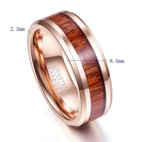 Men’s Tungsten Gold Ring 3-3 Rings 4