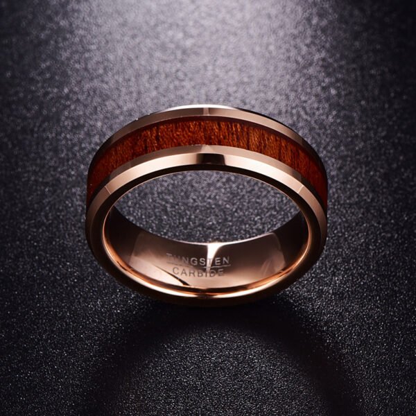 Men’s Tungsten Gold Ring 3-3 Rings 5